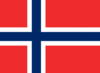 Norjan lippu - Norge flagga