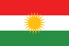 Kurdistan flagga