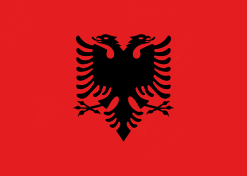 Albanien flagga