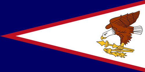 Amerikanska Samoa flagga