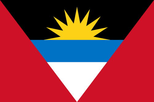 Antigua och Barbuda flagga