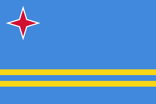 Aruba flagga