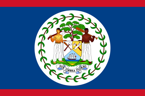 Belize flagga