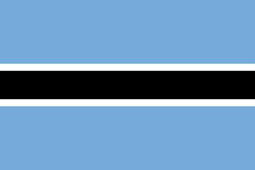 Botswana flagga