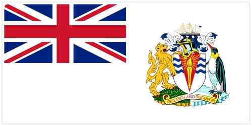 Brittiska Antarktis flagga