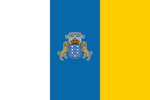 Flag of Canary Islands (Spain)