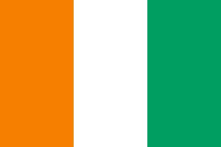 Elfenbenkusten flagga