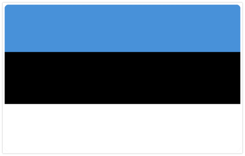 Estland flagga - Eesti lipp