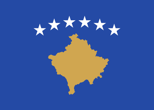 Kosovo flagga