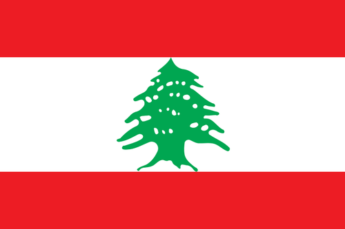 Libanonin lippu