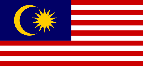 Malaysia flagga - Jalur Gemilang