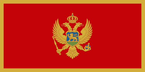 Montenegron lippu - Застава Црне Горе