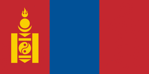 Mongoliet flagga