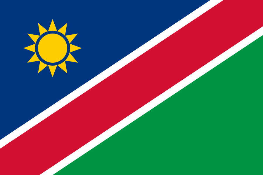 Schlüsselanhänger Flagge Fahne Namibia Alu 40 x 57 mm 