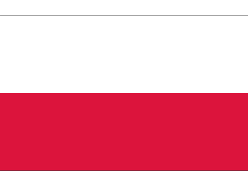 Puolan lippu - Flaga Polski