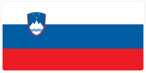Slovenien flagga - Zastava Slovenije