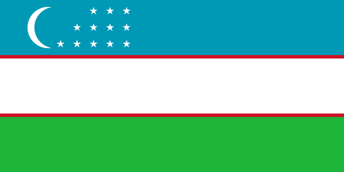 Uzbekistanin lippu