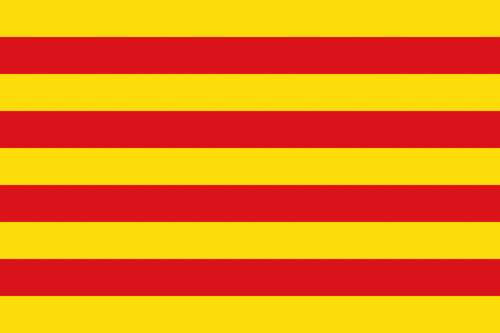 Katalonien flagga - Bandera de Catalonia