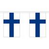 Finska flaggor - 10 flaggor snöre 3m