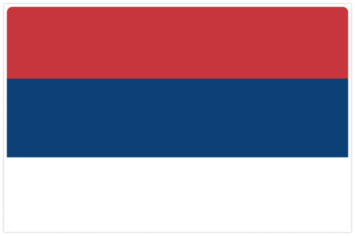 Serbian lippu (ei vaakunaa) - Застава Србије
