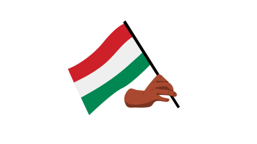 Hungary Handflag