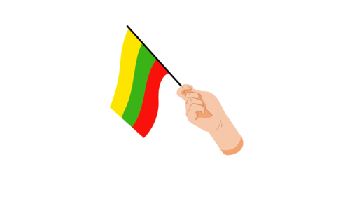 Lithuania Handflag
