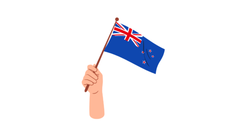 New Zealand Handflag