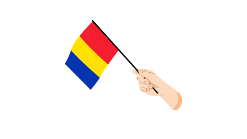 Romania Handflag