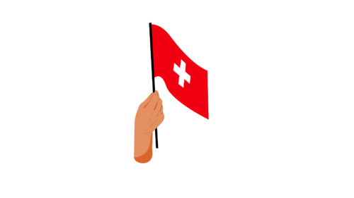 Switzerland Handflag